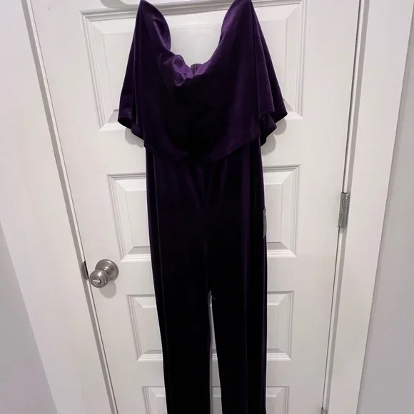 Lulu's Purple Cowl Neck Jumpsuit for Cocktail - Picture 6 of 7